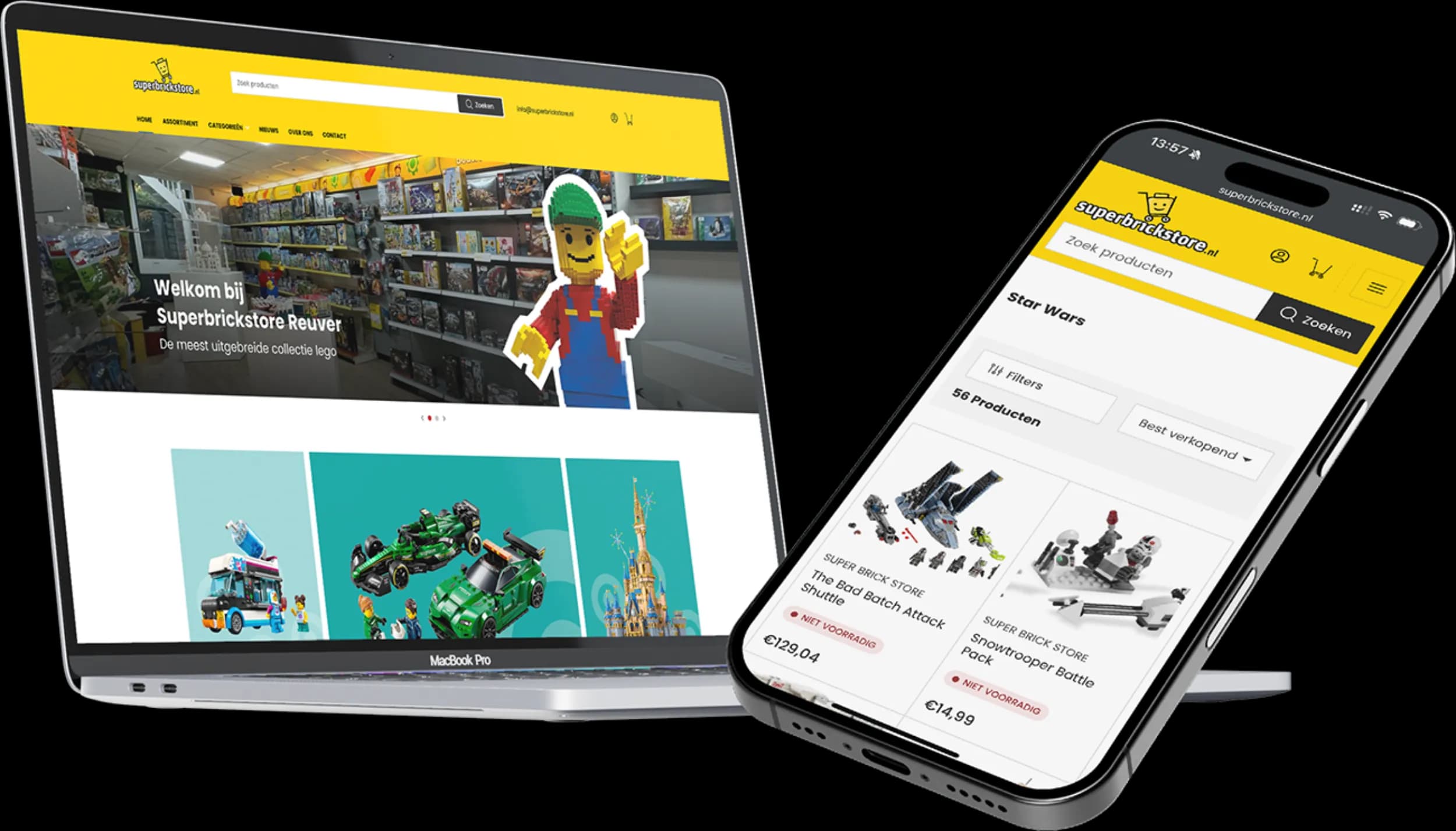 Webshop op maat in Shopify.